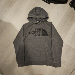 The North Face Men’s Dark Gray Logo Pullover Hoodie